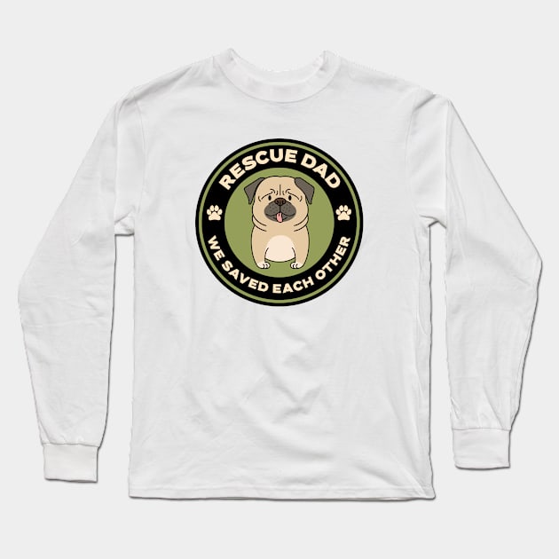 Rescue Dad Long Sleeve T-Shirt by Mountain Morning Graphics